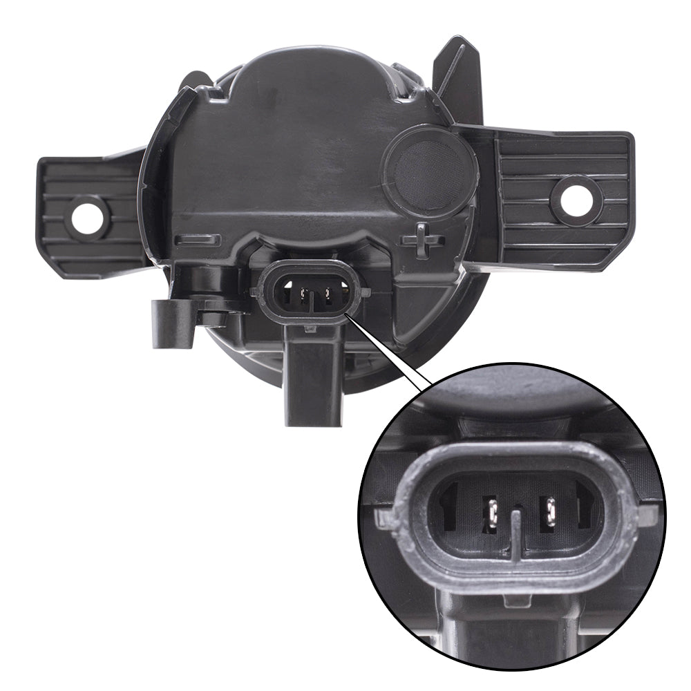 Brock Replacement Driver and Passenger Side Fog Light Assembly Set Compatible With 2019-2022 Altima