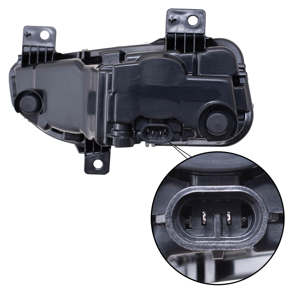 Brock Aftermarket Replacement Driver and Passenger Side Fog Light Assembly Set Compatible with 2020-2023 Nissan Sentra 2020-2024 Nissan Titan 2020-2024 Nissan Titan XD 2022 Nissan Frontier