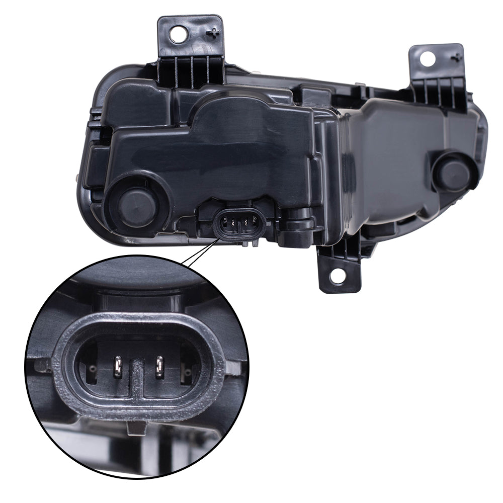 Brock Aftermarket Replacement Driver Left Fog Light Assembly Compatible with 2020-2023 Nissan Sentra 2020-2024 Nissan Titan 2020-2024 Nissan Titan XD 2022 Nissan Frontier