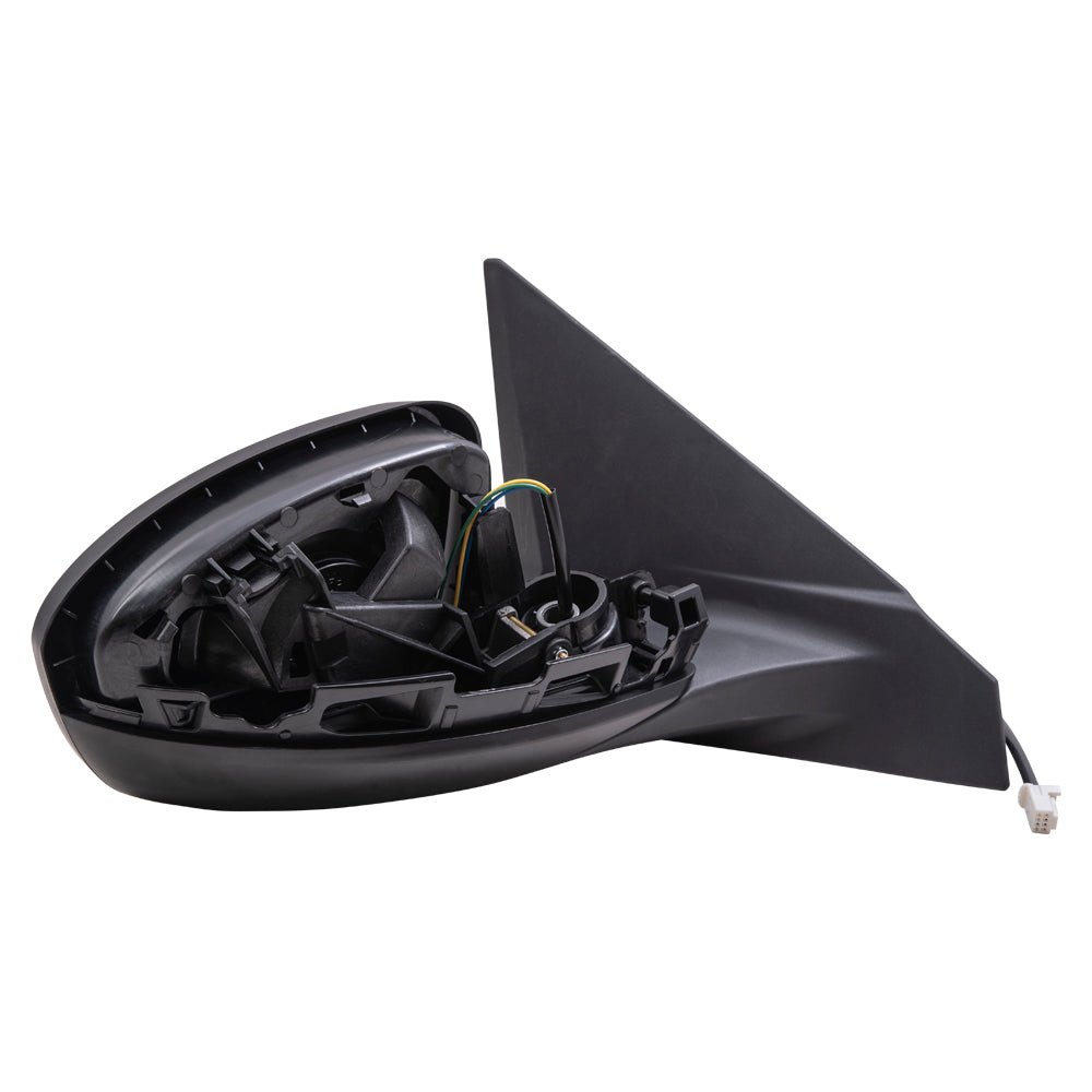 Brock Aftermarket Replacement Passenger Right Power Mirror Without Heat-Signal-Camera Paint To Match Black Compatible With 2020-2021 Nissan Sentra