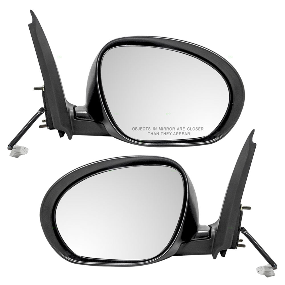 Replacement Set Driver and Passenger Power Side View Mirrors Compatible with 2011-2014 Juke 96301-1KM0A 96302-1KM0A
