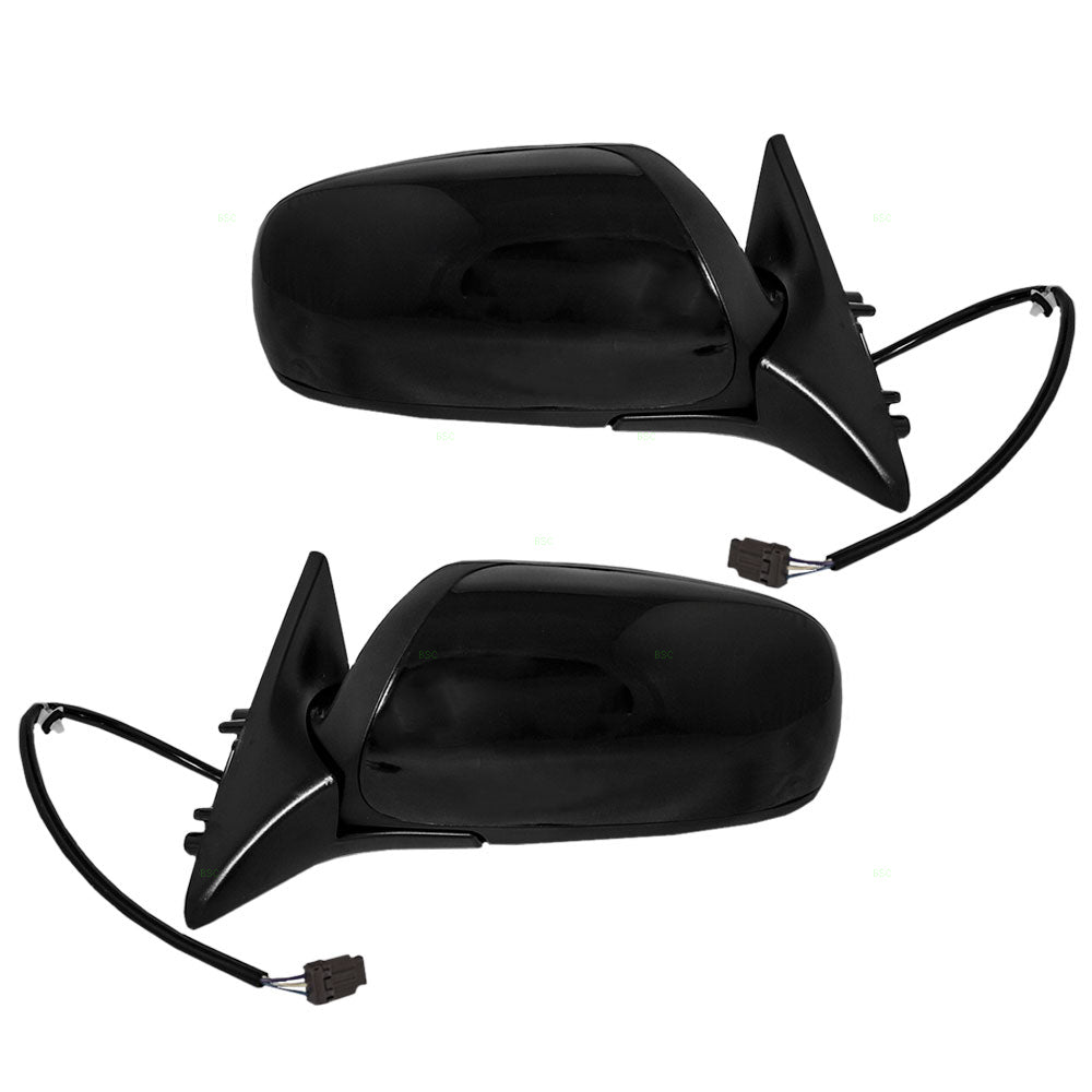 Driver and Passenger Power Side View Mirrors with Smooth Covers Compatible with 96-99 Maxima K6302-53U01 K6301-53U01