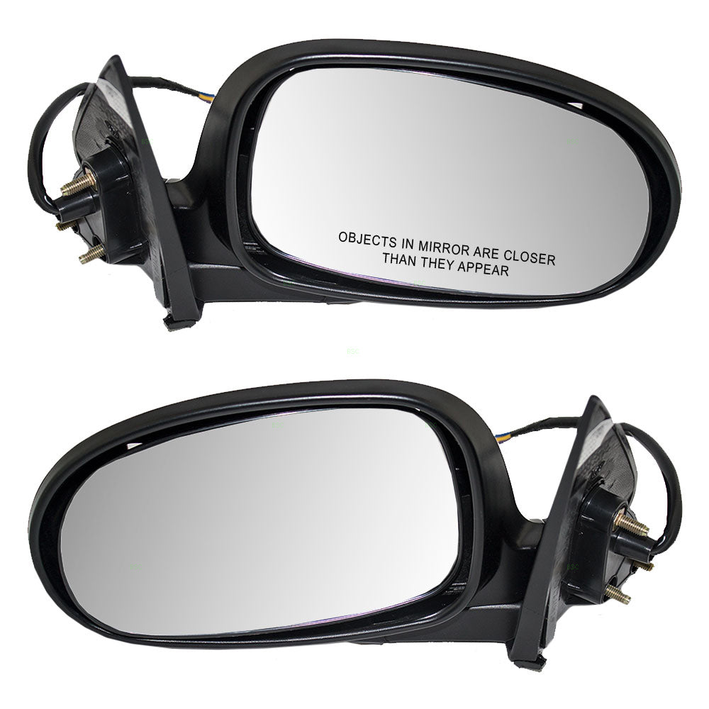 Replacement Set Driver and Passenger Power Side View Mirrors with Ready-to-Paint Covers Compatible with 2000-2003 Maxima 963023Y001 963013Y001