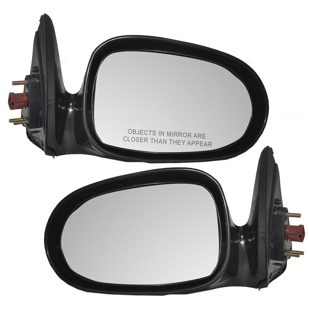 Replacement Set Driver and Passenger Power Side View Mirrors Compatible with 1998-1999 Altima 963029E016 963019E016