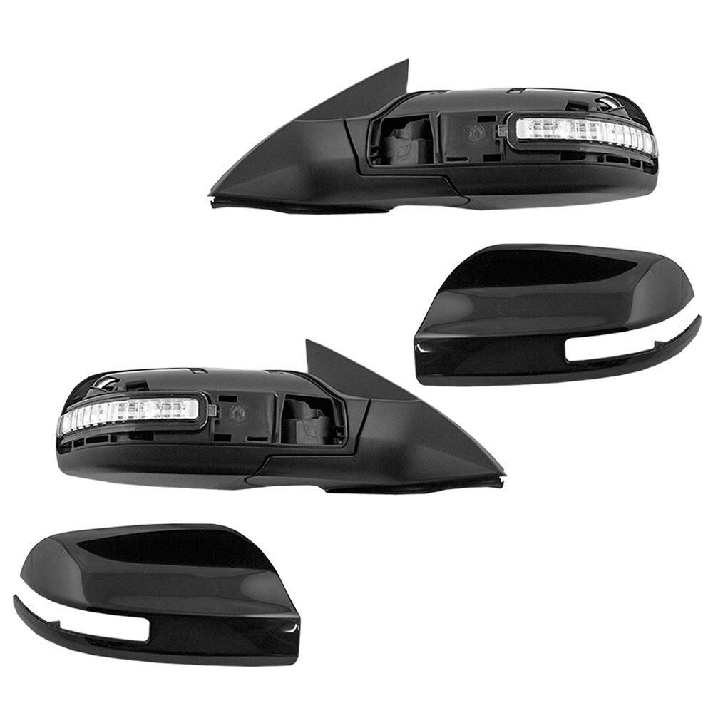 Replacement Driver and Passenger Power Side View Mirrors w/ Signal Compatible with 2007-2012 Altima Sedan 96302-ZN56E 96301-ZN56E
