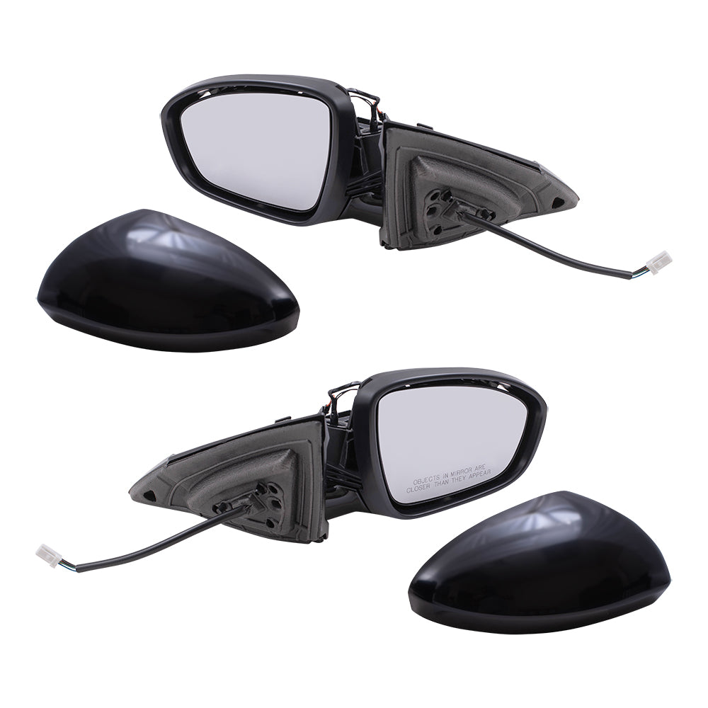 Replacement Set Driver and Passenger Side Power Mirrors Heated Signal Compatible with 2019-2025 Altima SV/SL