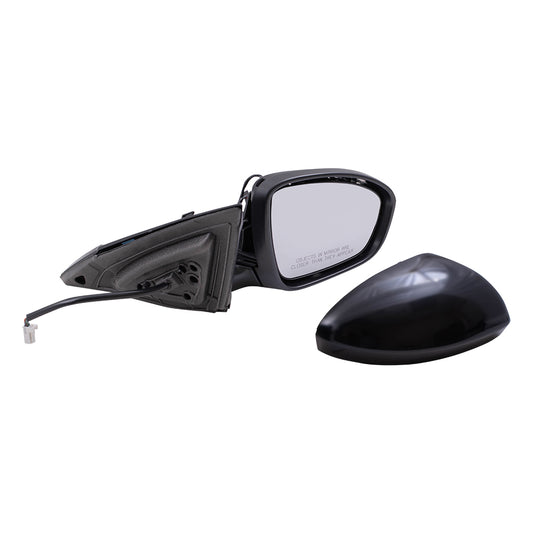 Replacement Passenger Power Side Door Mirror Heated Signal Textured Black Base Compatible with 2019 Altima