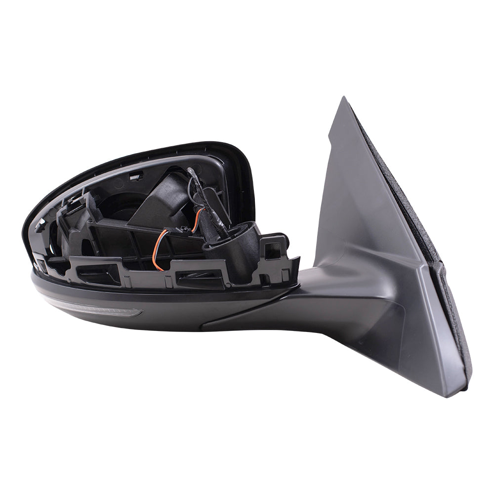 Replacement Passenger Power Side Door Mirror Heated Signal Textured Black Base Compatible with 2019 Altima