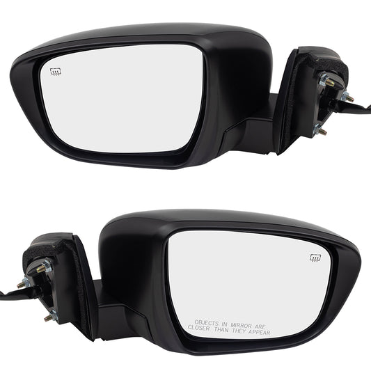 Replacement Pair Power Mirrors Compatible with 2017 2018 2019 Rogue Sport Driver and Passenger Set Heated Signal Side View Camera 96302-6MA2A 96301-6MA2A 96374-5TA9A 96373-5TA9A