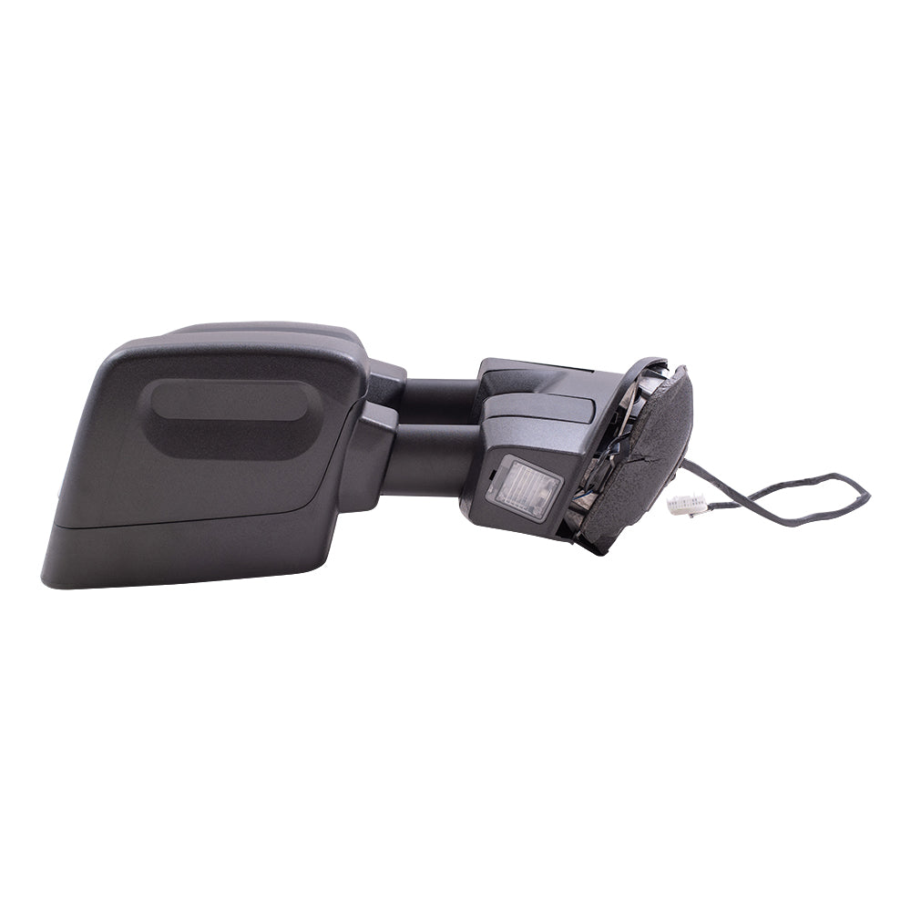 Brock Aftermarket Replacement Part Driver and Passenger Side Power Tow Mirrors Textured Black with Heat, Signal, Puddle Light & Blind Spot Detection Compatible with 2016-2019 Titan XD