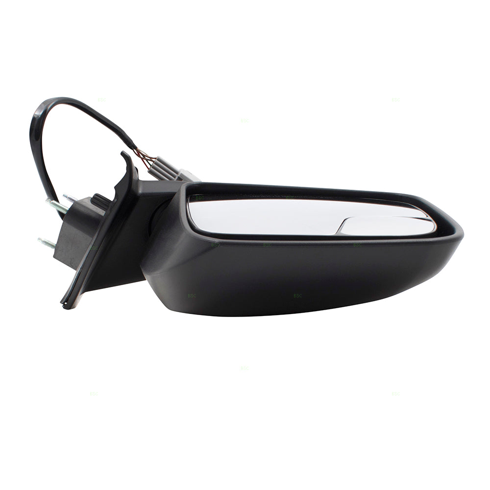 BROCK Drivers Power Side View Mirror Heated Spotter Glass Textured Left Compatible with 15-17 City Express 13-17 NV200 19317359 96302-3LM0D