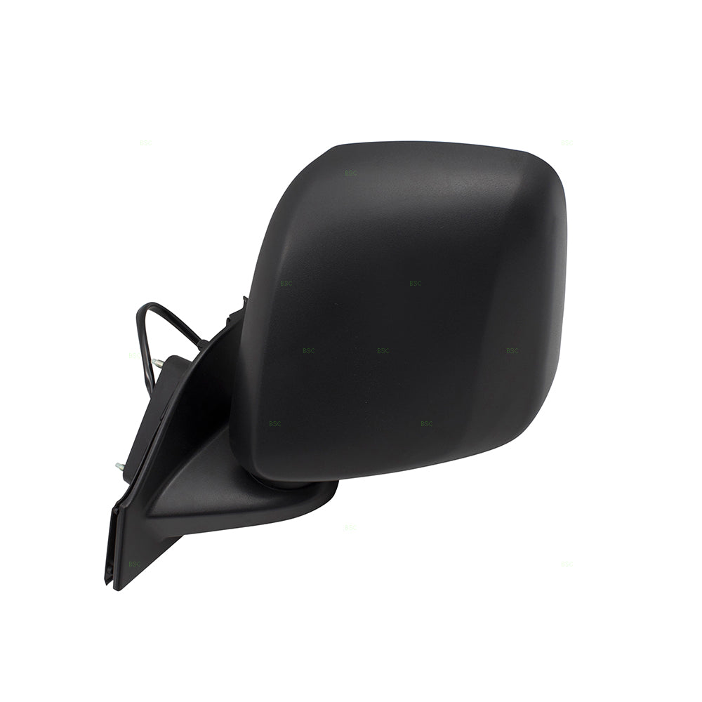 BROCK Drivers Power Side View Mirror Heated Spotter Glass Textured Left Compatible with 15-17 City Express 13-17 NV200 19317359 96302-3LM0D