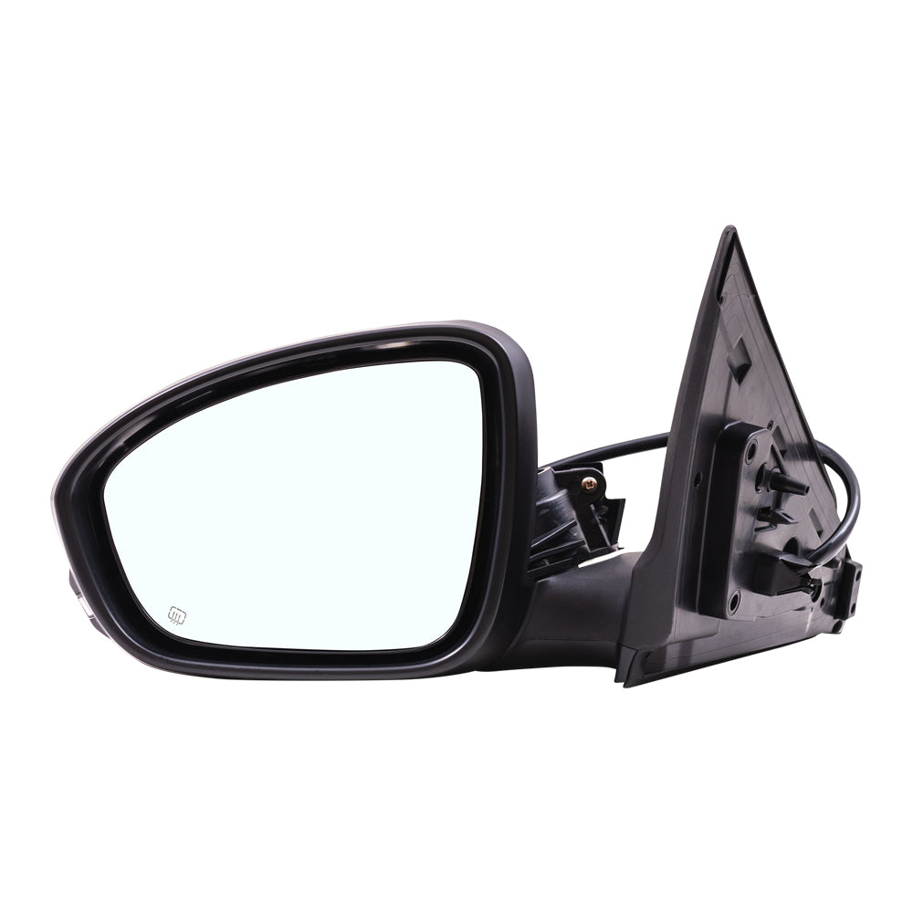 Brock Aftermarket Replacement Driver Left Power Mirror With Heat-Signal Without Camera Paint To Match Black Compatible With 2020-2021 Nissan Sentra