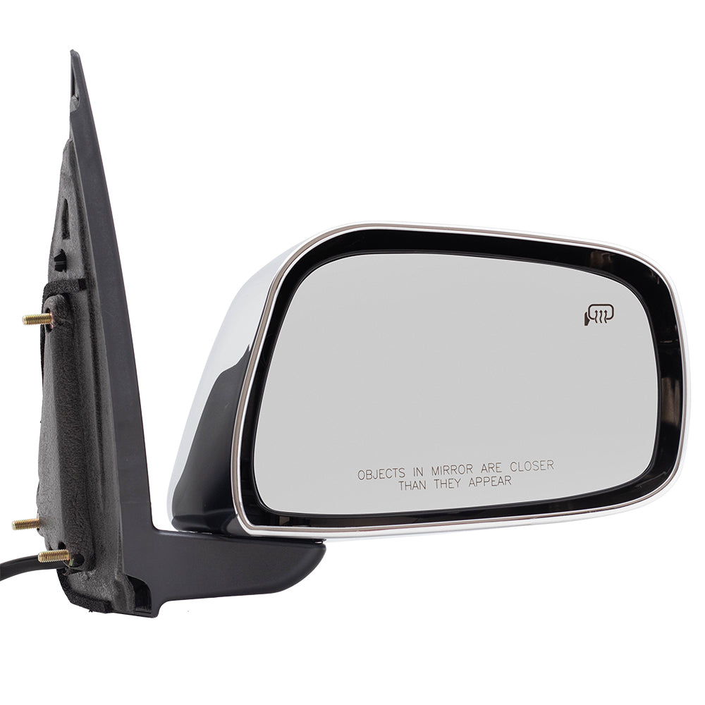 Replacement Pair Side View Mirrors Compatible with 2005-2018 Frontier Power Chrome Heated Driver and Passenger Set 963029BE8C 963019BE8C