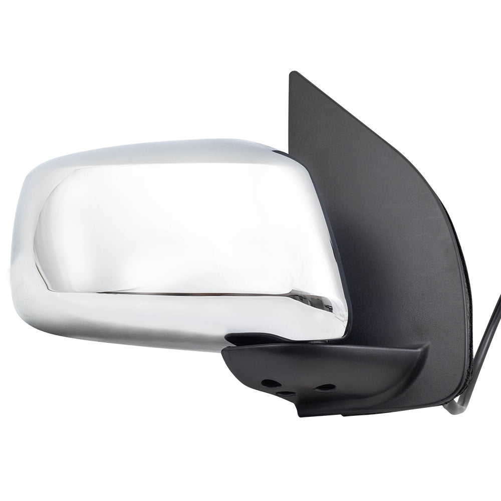 Replacement Pair Side View Mirrors Compatible with 2005-2018 Frontier Power Chrome Heated Driver and Passenger Set 963029BE8C 963019BE8C