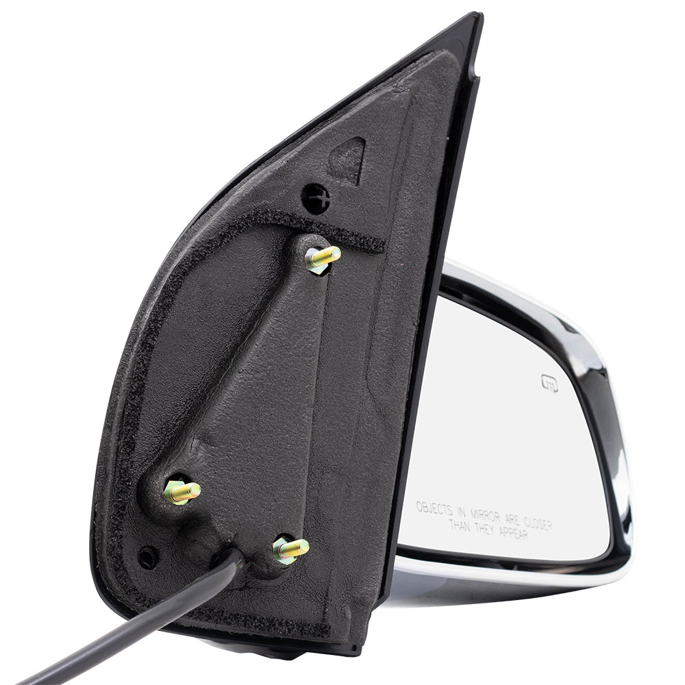 Replacement Pair Side View Mirrors Compatible with 2005-2018 Frontier Power Chrome Heated Driver and Passenger Set 963029BE8C 963019BE8C