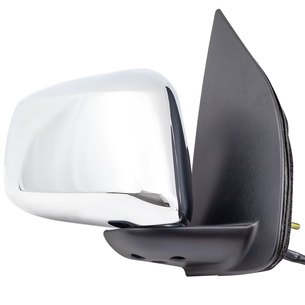 Replacement Pair Side View Mirrors Compatible with 2005-2018 Frontier Power Chrome Heated Driver and Passenger Set 963029BE8C 963019BE8C