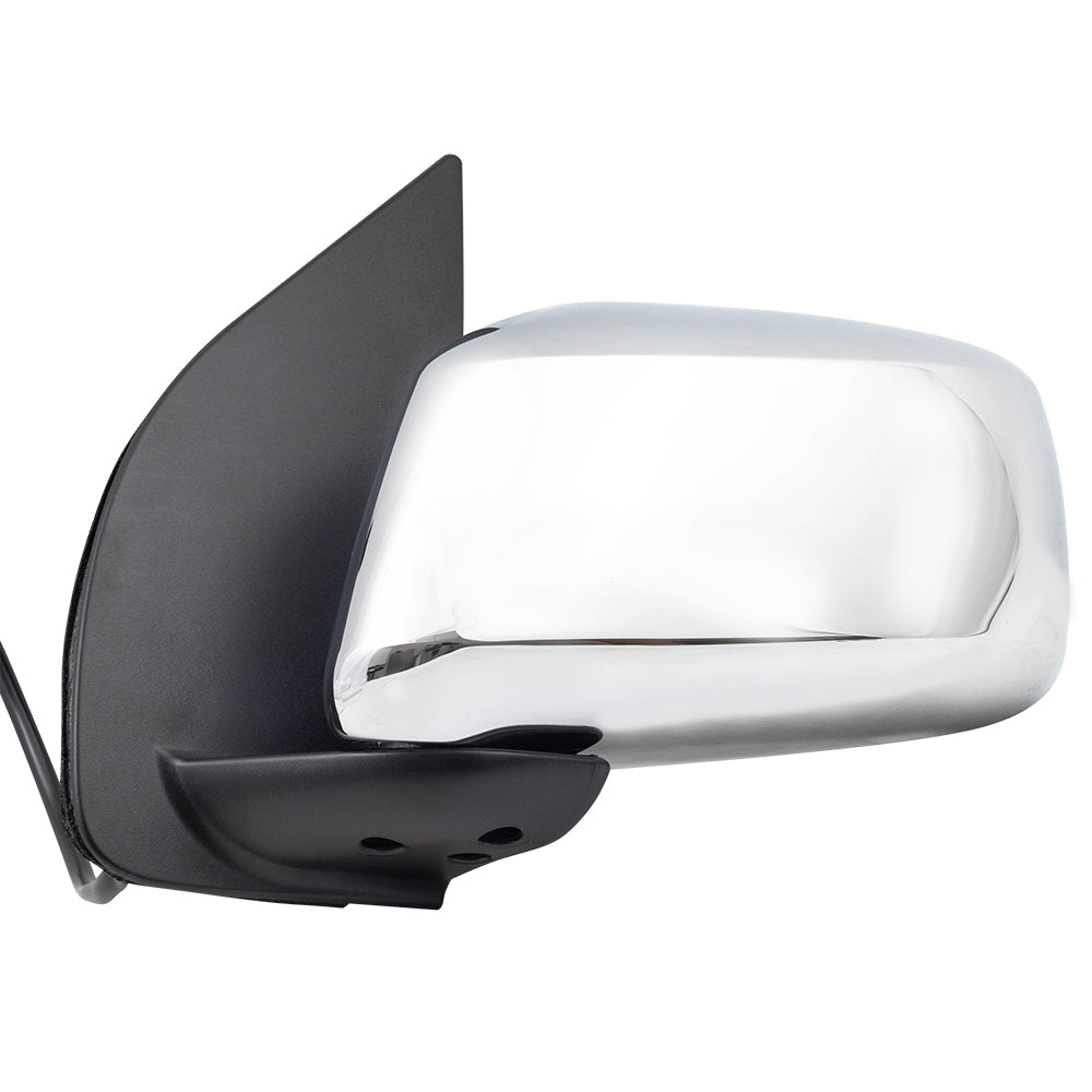 BROCK Side View Mirror Compatible with 2005-2018 Frontier Power Chrome Heated Driver 963029BE8C 96302-9BE8C