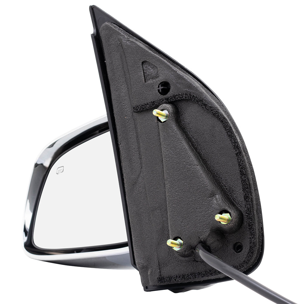 BROCK Side View Mirror Compatible with 2005-2018 Frontier Power Chrome Heated Driver 963029BE8C 96302-9BE8C