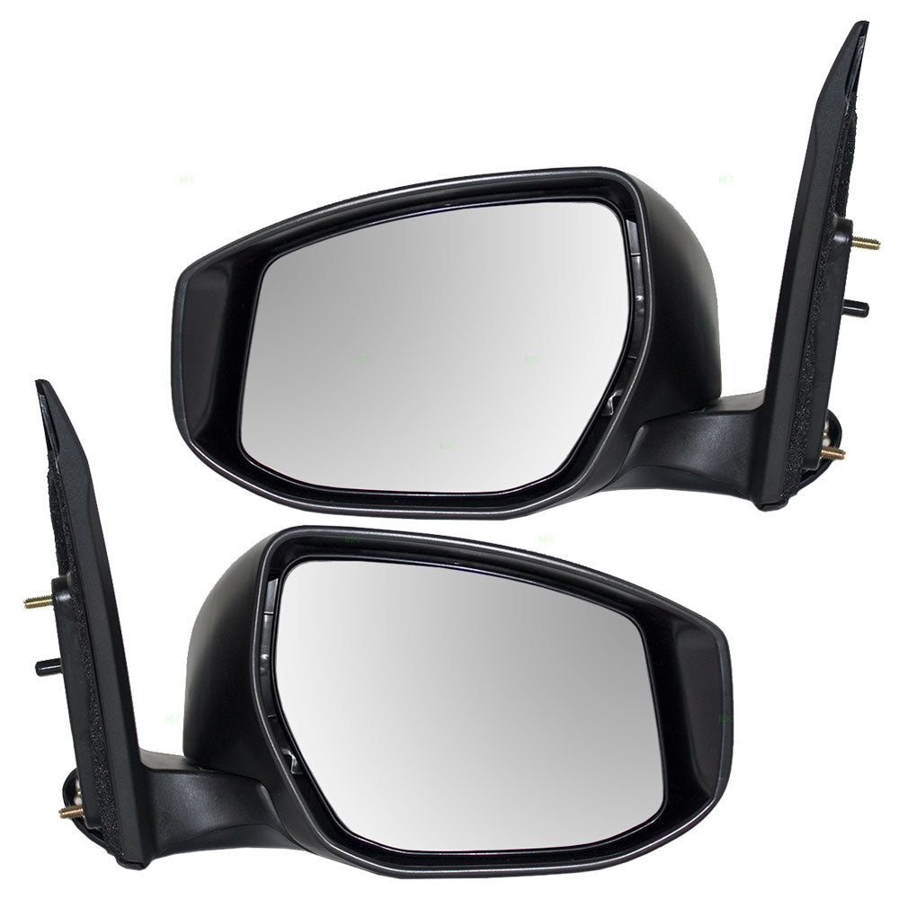 Replacement Set Driver and Passenger Power Side View Mirrors Heated Signal Ready-to-Paint Compatible with 13-15 Sentra 96302-3SG0D 96301-3SG0D