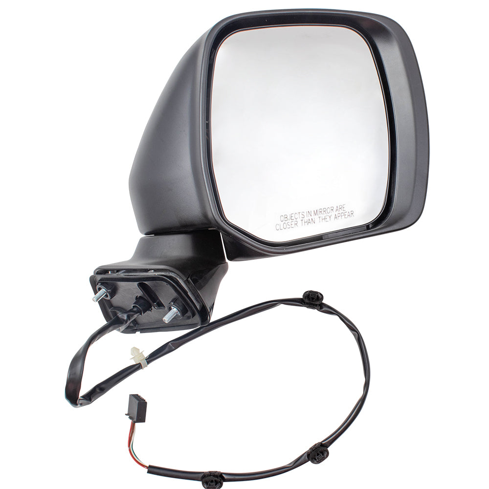 Brock Pair Set Power Side View Mirrors Heated Glass w/ Housing Compatible with 11-17  Quest   963021JA3C 963011JA3C NI1320279 NI1321279
