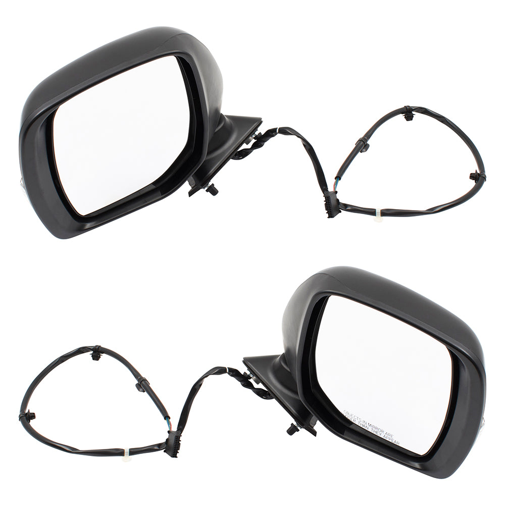 Brock Pair Set Power Side View Mirrors Heated Signal without Auto Tilt & EXCLUDING Around View Monitor Compatible with 11-17 Quest 963021JA1C 963011JA1C NI1320280 NI1321280