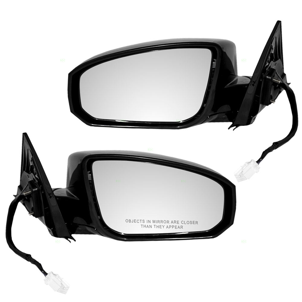Driver and Passenger Power Side View Mirrors Heated Compatible with 04-08 Maxima 96302ZK35E 96301ZK35E