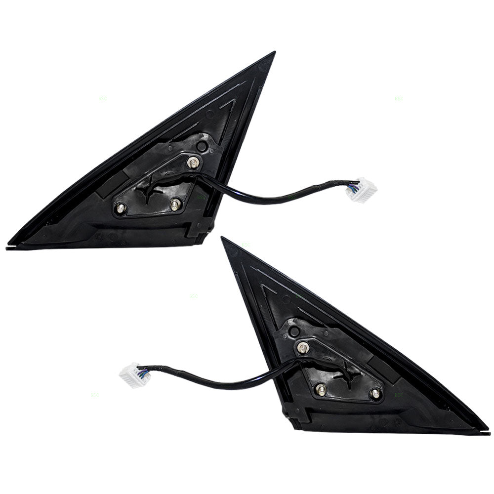 Driver and Passenger Power Side View Mirrors Heated Compatible with 04-08 Maxima 96302ZK35E 96301ZK35E