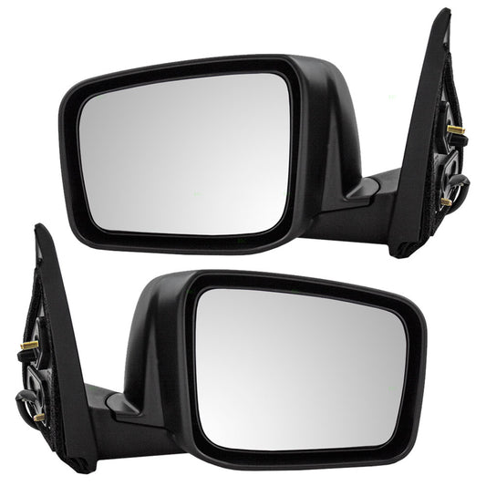 Driver and Passenger Power Side View Mirrors Heated Compatible with 08-13 Rogue 96302-JM200 96301-JM200