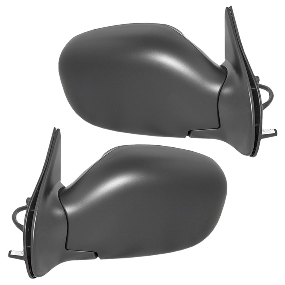 Driver and Passenger Power Side View Mirrors Heated Ready-to-Paint Compatible with 01-04 Pathfinder K6302-4W460 K6301-4W460