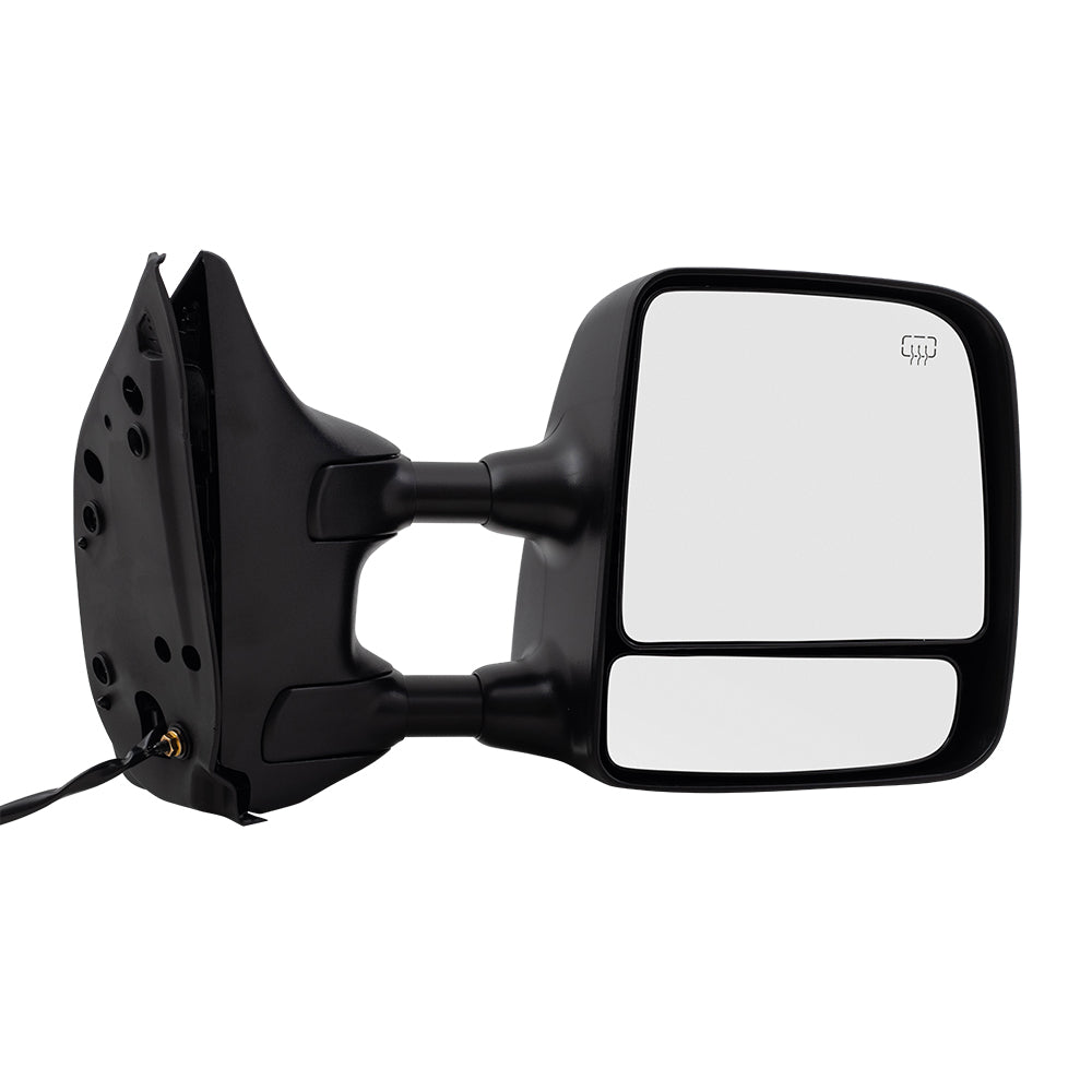 Brock Replacement Passengers Tow Power Side Mirror Heated with Telescopic Dual Arms Compatible with 04-15 Titan Pickup Truck 96301ZR00E