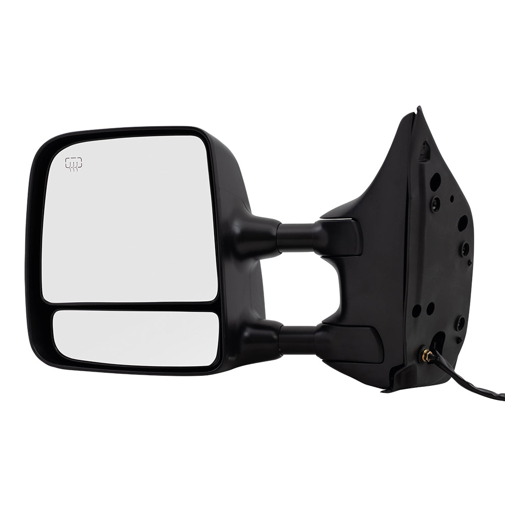 Brock Replacement Drivers Side View Tow Mirror Power Heated Memory Telescopic Dual Arms Compatible with 04-15 Titan Pickup Truck 96302-ZR20E