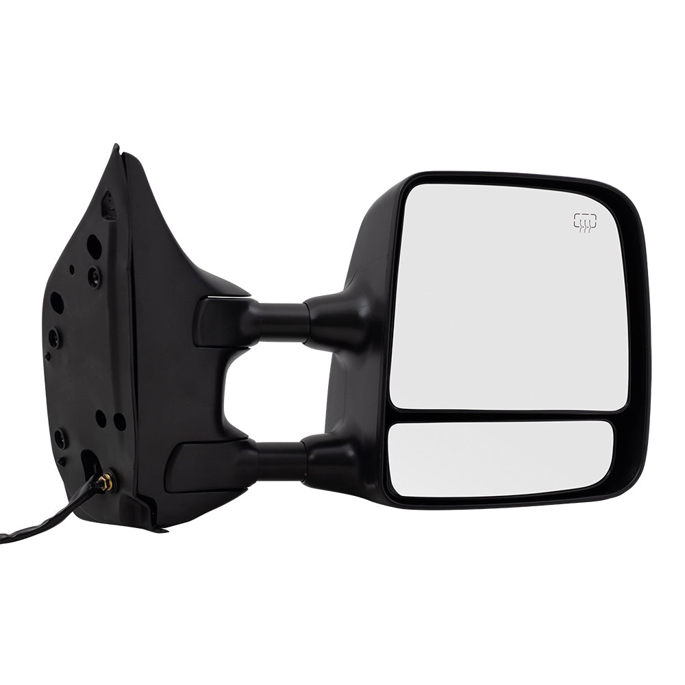 Brock Replacement Passengers Side View Tow Mirror Power Heated Memory Telescopic Dual Arms Compatible with 04-15 Titan Pickup Truck 96301ZR20E