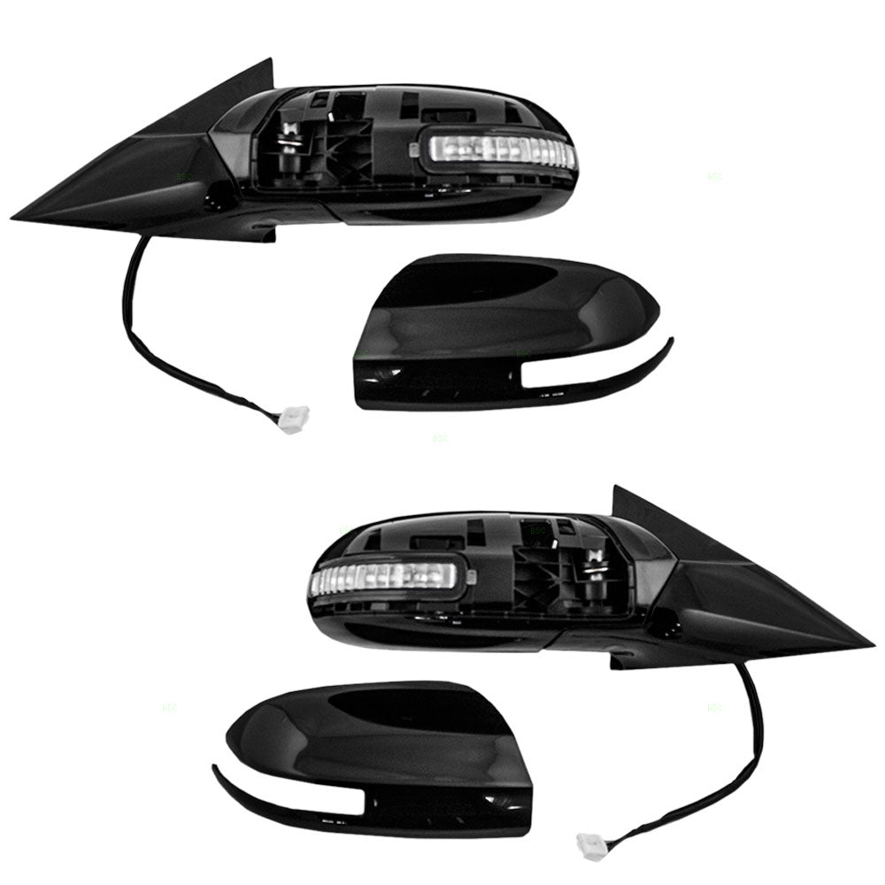 Driver and Passenger Power Side View Mirrors Heated Signal Smooth Compatible with 09-14 Maxima 96302-9N83A 96301-9N83A