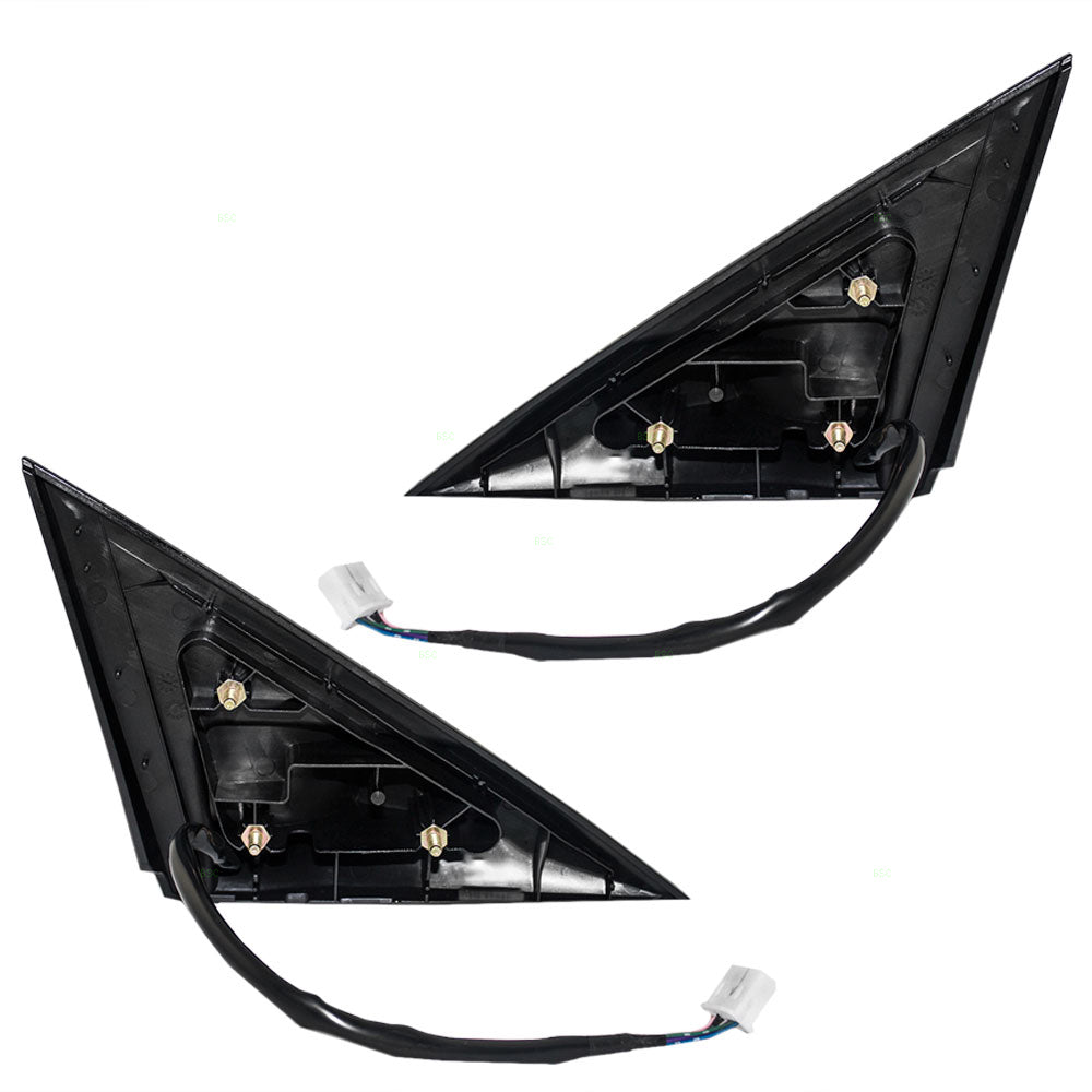 Driver and Passenger Power Side View Mirrors Heated Signal Smooth Compatible with 09-14 Maxima 96302-9N83A 96301-9N83A