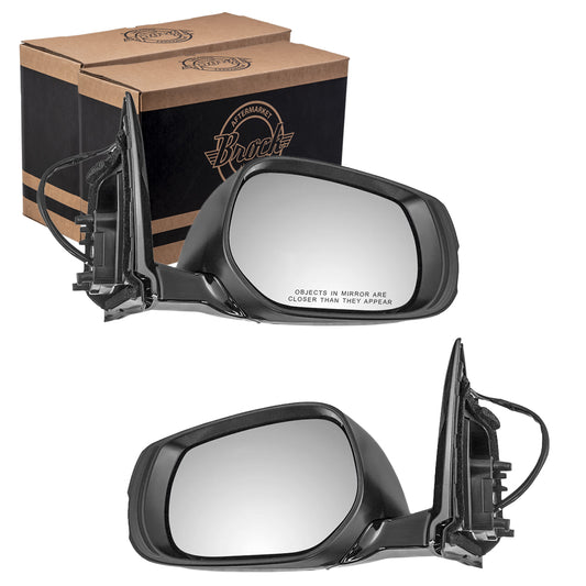 Driver and Passenger Power Side View Mirrors Heated Ready-to-Paint Compatible with 14-15 Q50 96302-4HB0A 96301-4HB0A