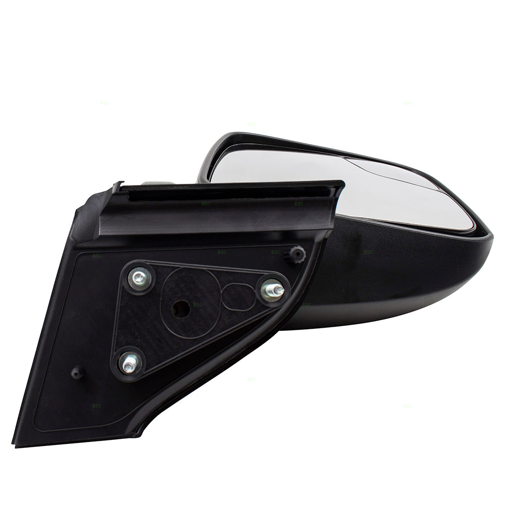 BROCK Pair Set Manual Side View Mirrors Spotter Glass Textured Compatible with 13-17 City Express NV200 19317311 963023LM0A 19317310 963013LM0A