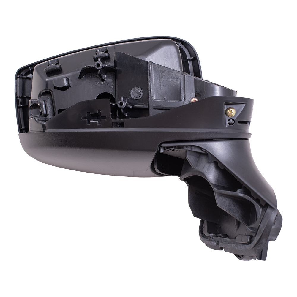 Manual Door Mirror With Smooth Black Cover OEM Substitute Passenger Side Right For 2020-2025 Nissan Versa