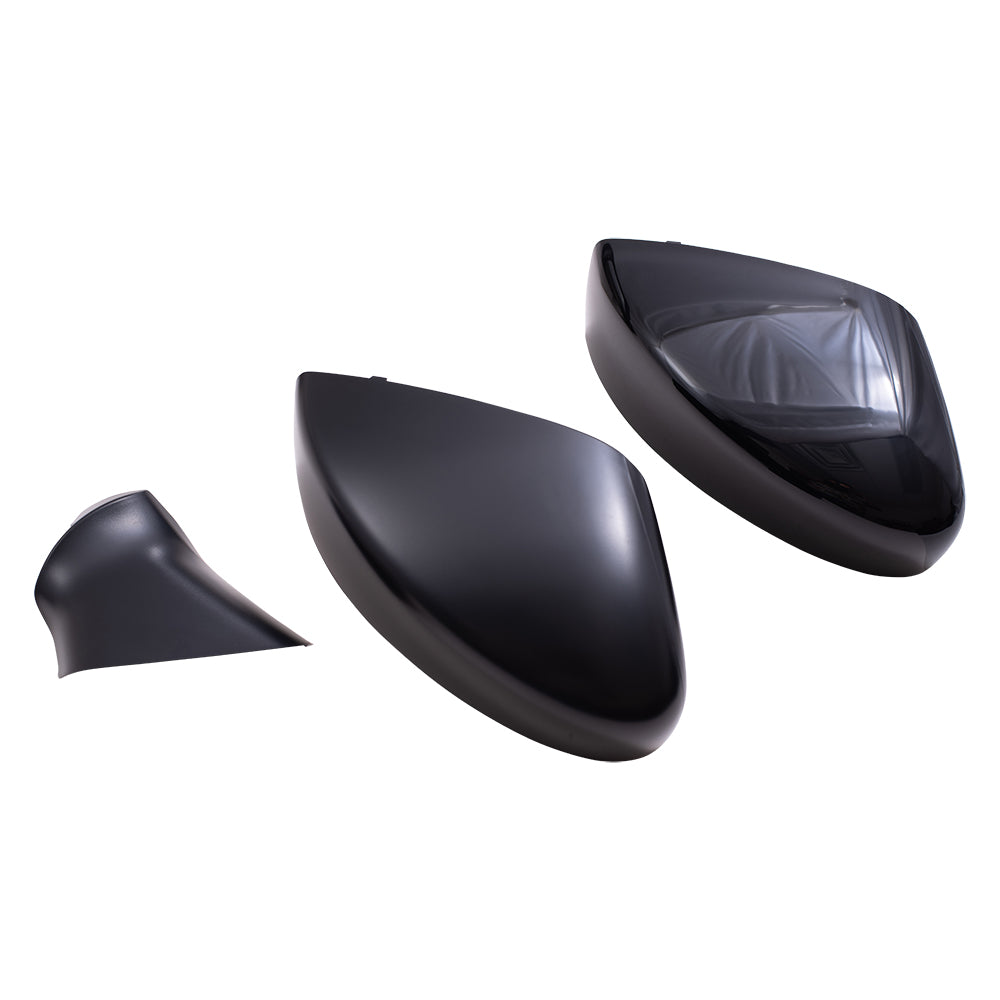 Manual Door Mirror With Smooth Black Cover OEM Substitute Passenger Side Right For 2020-2025 Nissan Versa