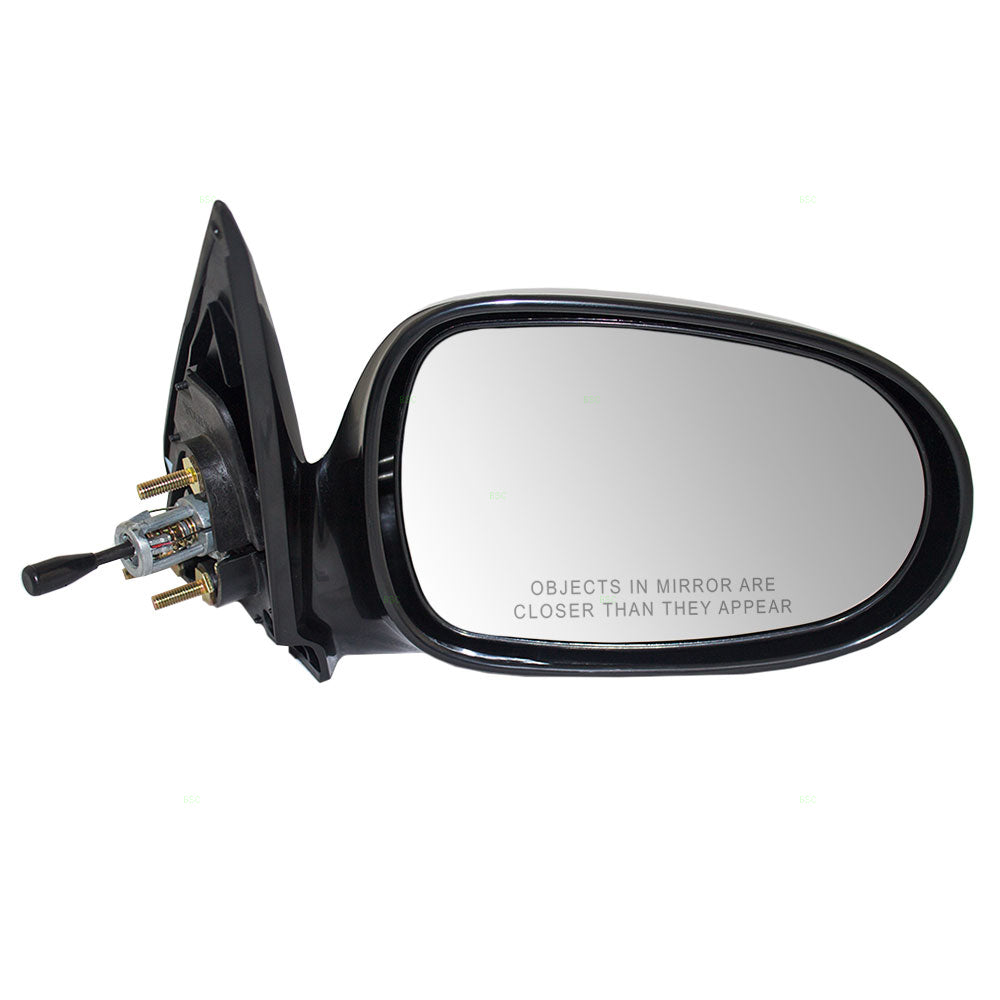 Passenger Side View Manual Remote Mirror Ready-to-Paint for 00-06 Nissan Sentra