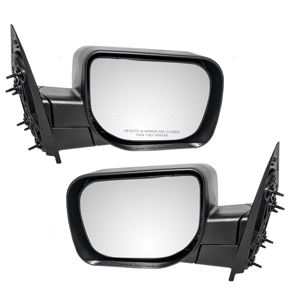 Driver and Passenger Manual Side View Mirrors Compatible with 04-15 Titan Pickup Truck SUV 96302-ZH00A 96301-ZH00A