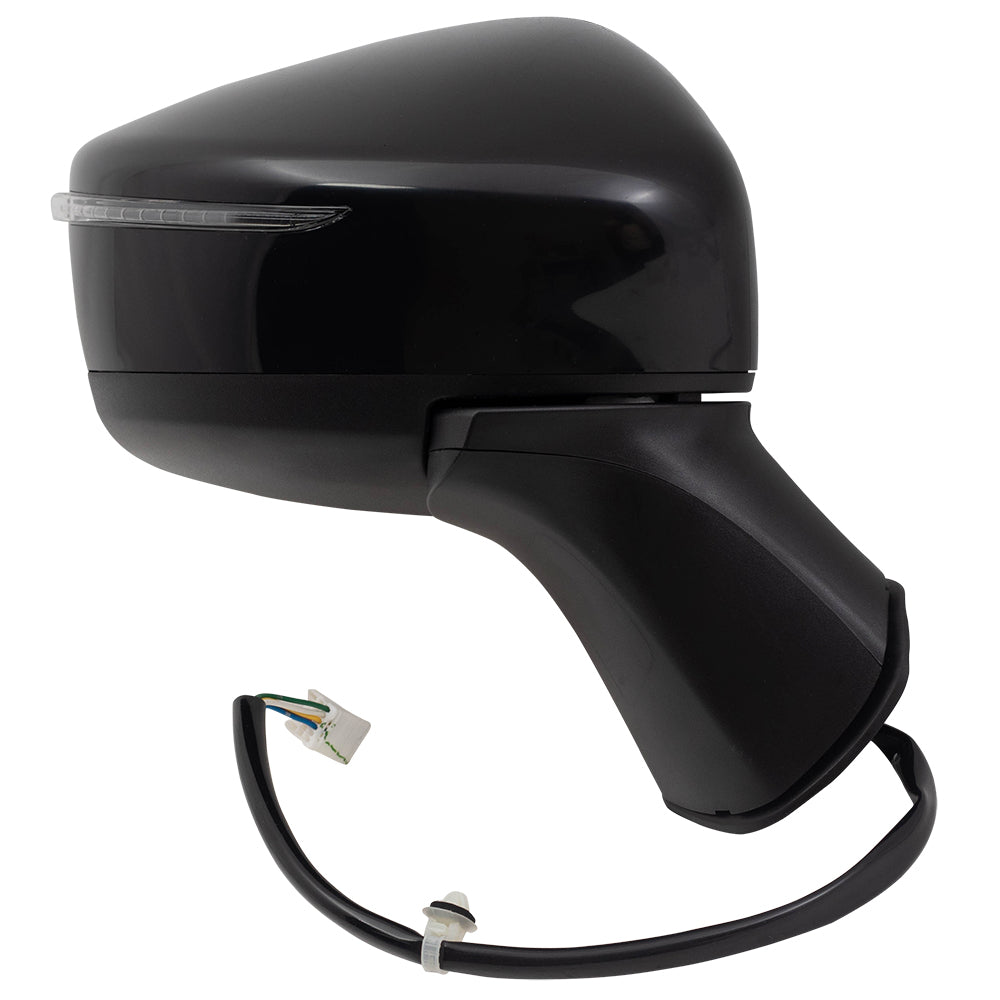 Replacement Brock Passengers Power Side View Mirror Compatible with 15-18 Versa Note SR 96301-9MB2A 96365-9KK0A 963019MB2A 963659KK0A