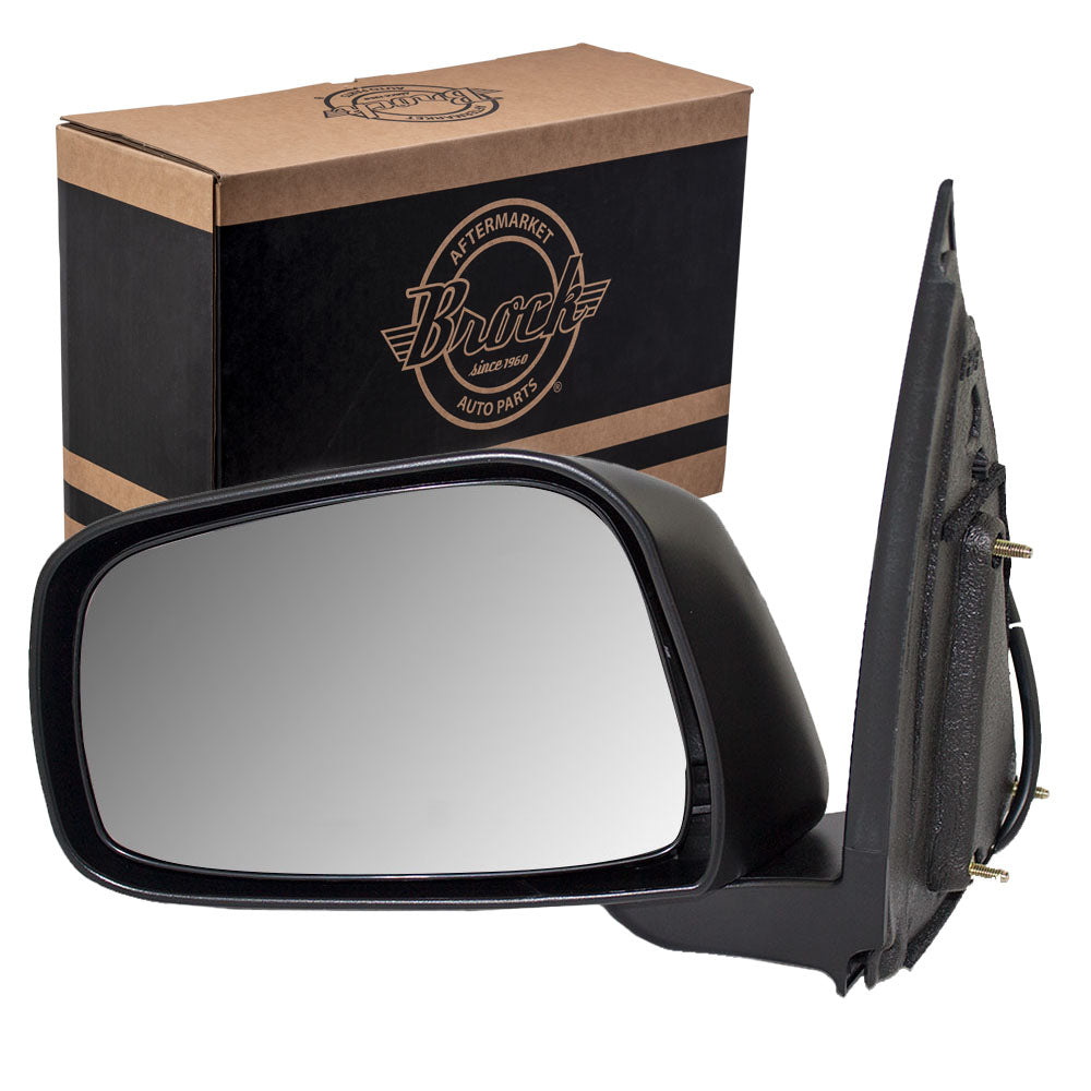 Drivers Power Side View Mirror Textured Compatible with 05-17 Frontier 96302-9BC9B