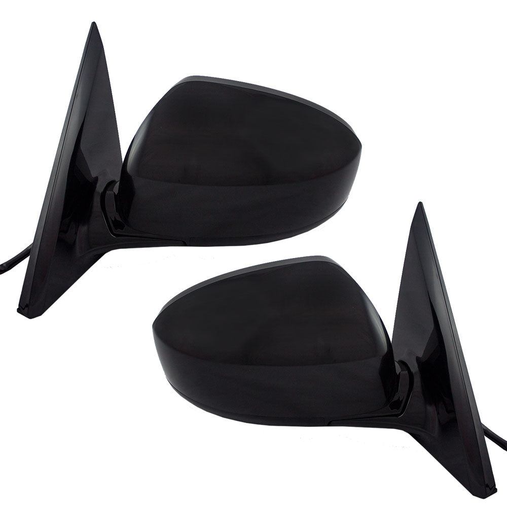 Driver and Passenger Power Side View Mirrors Ready-to-Paint Compatible with 13-16 Pathfinder 96302-3KA9A 96301-3KA9A