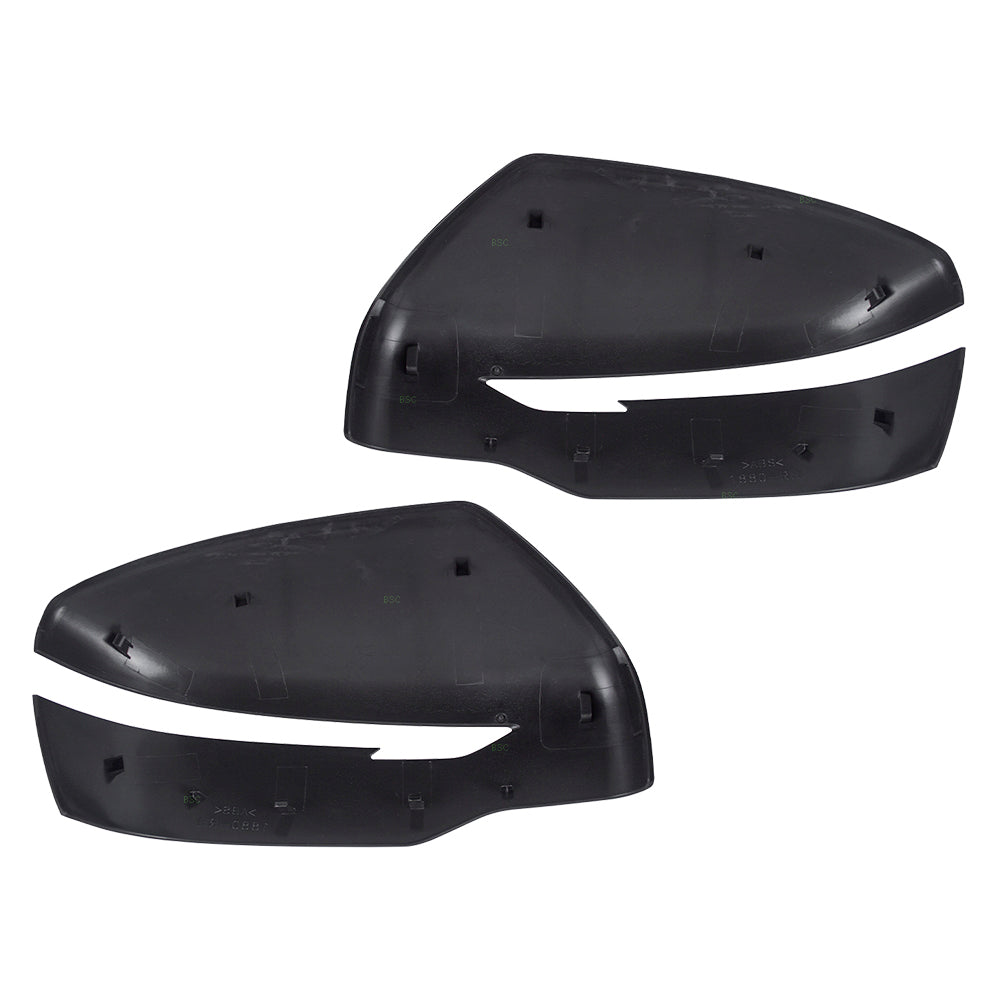 Replacement Pair Set Power Side View Mirrors w/ Signal Compatible with 15-17 Juke 96302-3YM4B 96373-3YM0H
