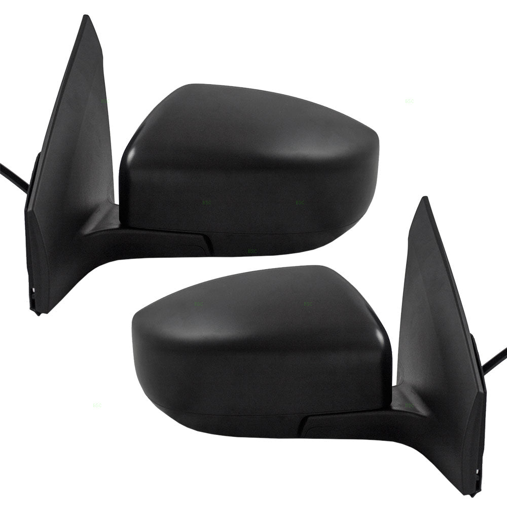 Driver and Passenger Power Side View Mirrors Ready-to-Paint Compatible with 13-15 Sentra 96302-3SG0B 96373-3TH3A