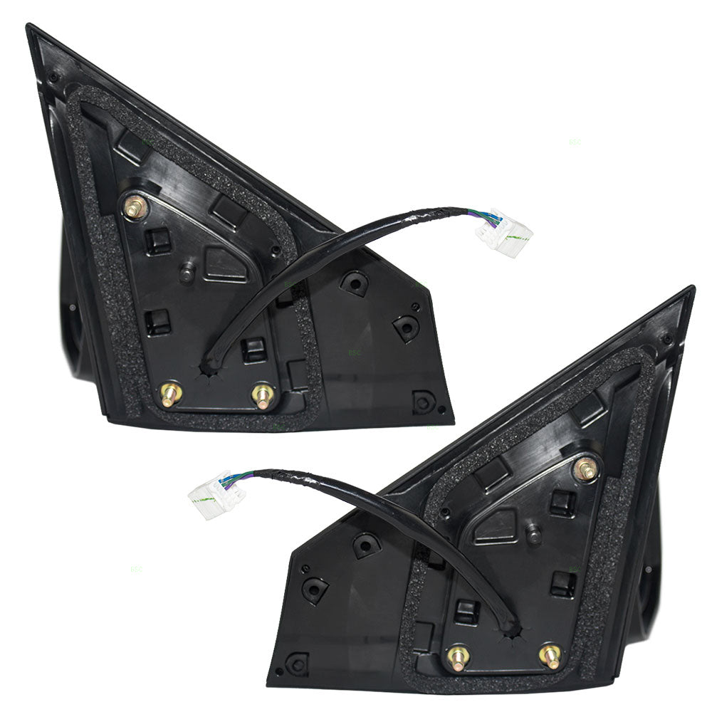 Driver and Passenger Power Side View Mirrors Ready-to-Paint Compatible with 13-15 Sentra 96302-3SG0B 96373-3TH3A