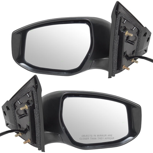 Pair Set Power Side View Mirrors with Signal Compatible with 16-18 Sentra 96302-3YU4F 96301-3YU4F