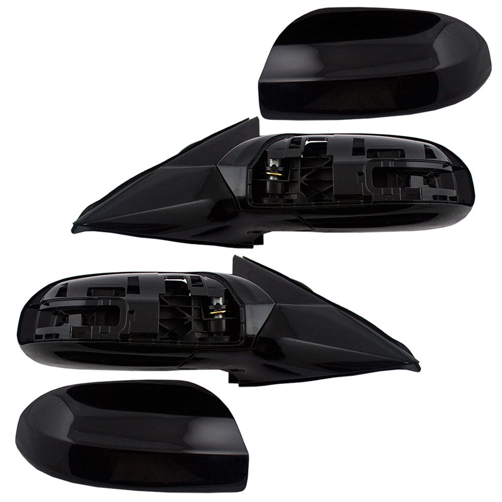 Driver and Passenger Power Side View Mirrors Ready-to-Paint Compatible with 09-14 Maxima 96302-9N80A 96301-9N80A