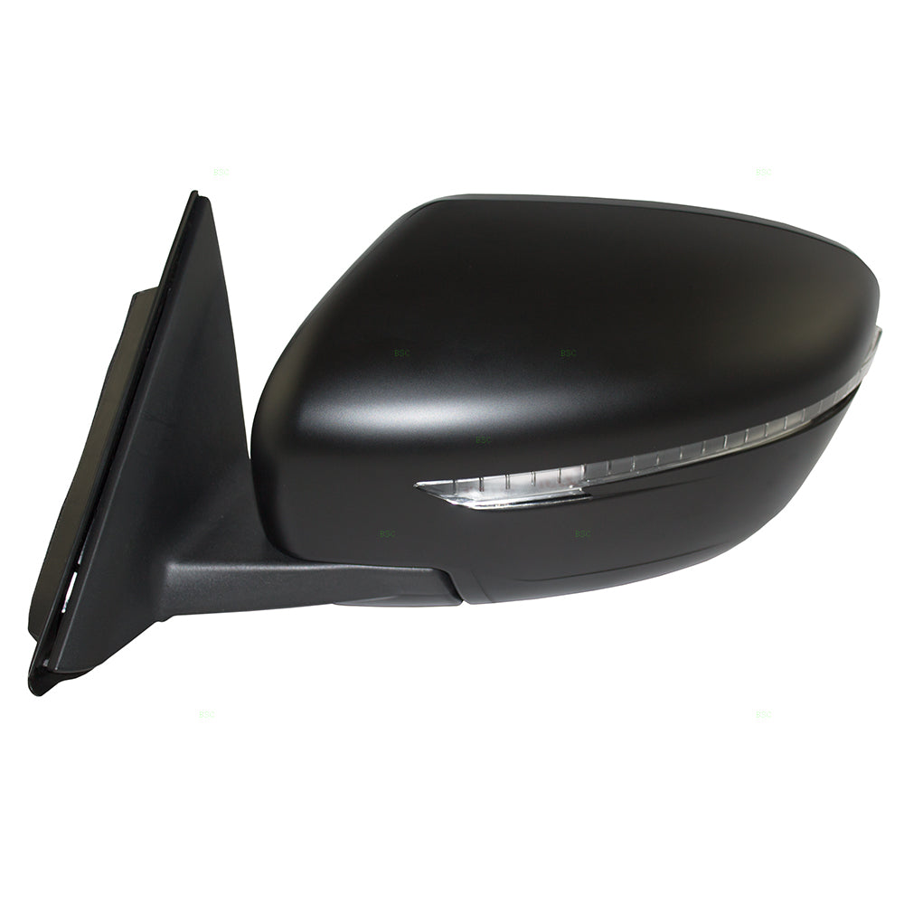 Drivers Side View Power Mirror w/ Signal for 14 15 16 Nissan Rogue US NI1320254
